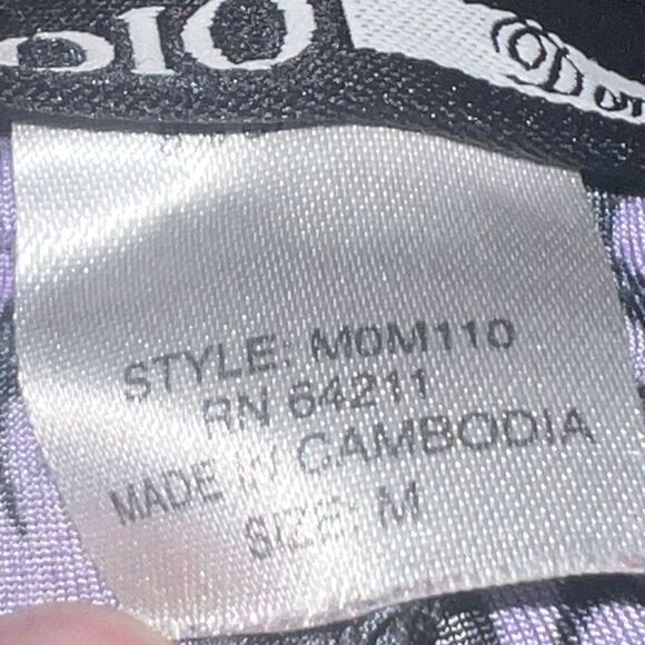 Studio Donatella Purple & Black Floral Print Chemise Nightgown, Women’s Medium - Picture 7 of 11